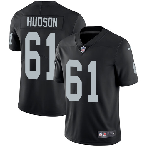 2019 Men Oakland Raiders 61 Hudson black Nike Vapor Untouchable Limited NFL Jersey
